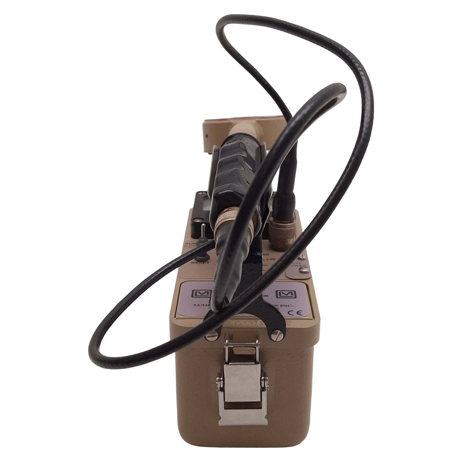 Ludlum Model 3 Survey Meter w/ 44-9 Alpha Beta Gamma Detector, 4-Range
