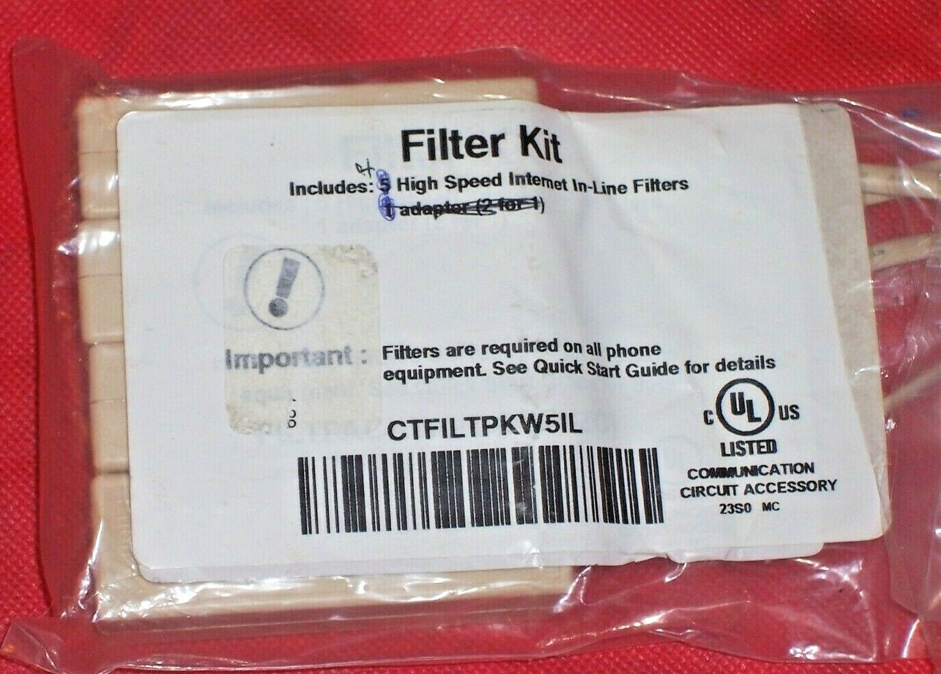 (350)   4  High Speed Internet in-line filters