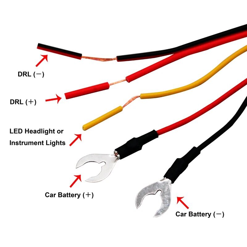 Car Daytime Running Lights Controller Module DRL Automatic Switch On/Off Relay