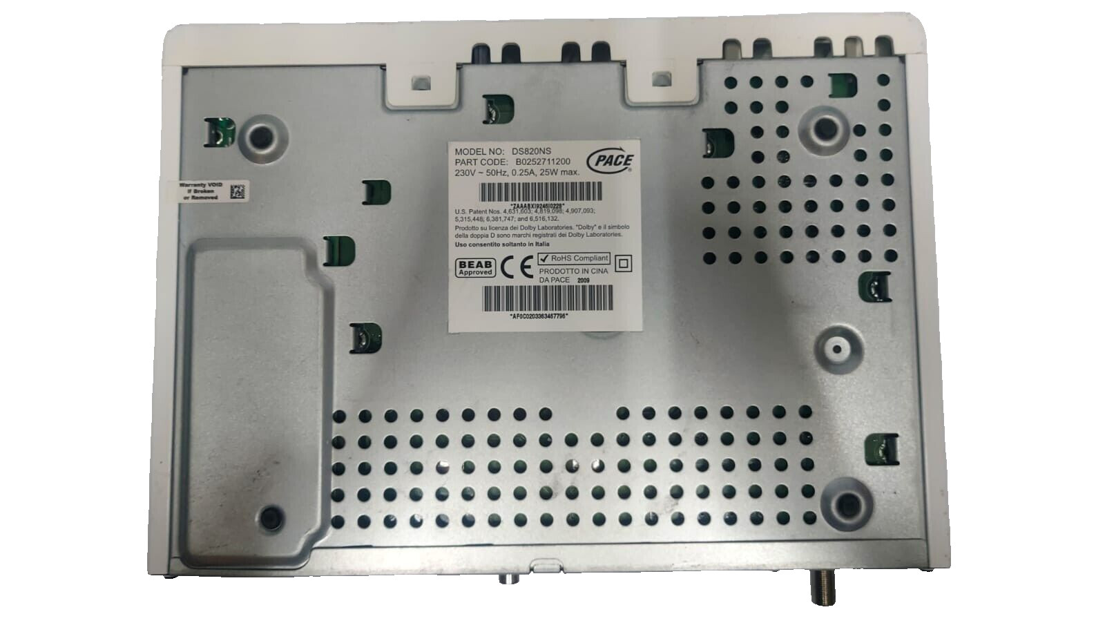 Used Sky Digital Satellite Decoder Pace DS820NS