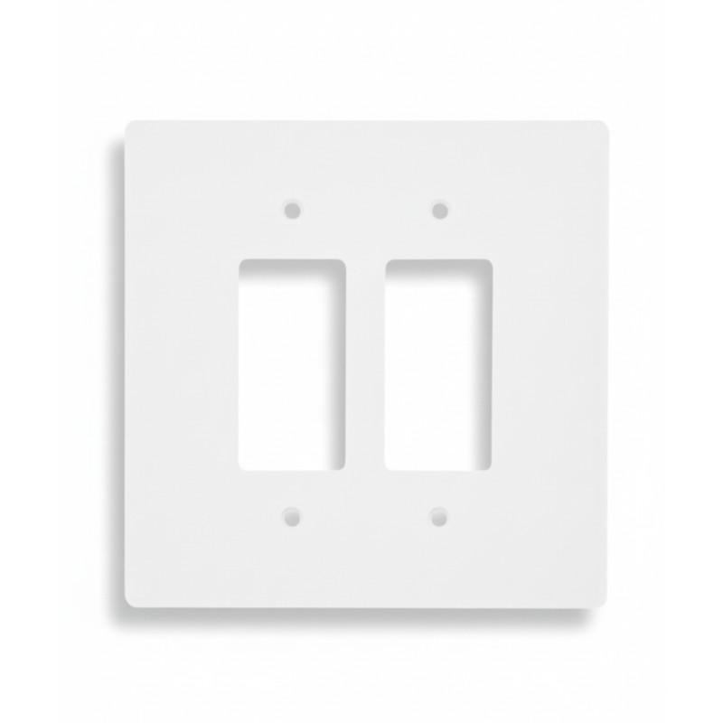 Oversized Decora Light Switch Cover / GFCI Outlet Wall Plate 6x6 Jumbo 2-Gang