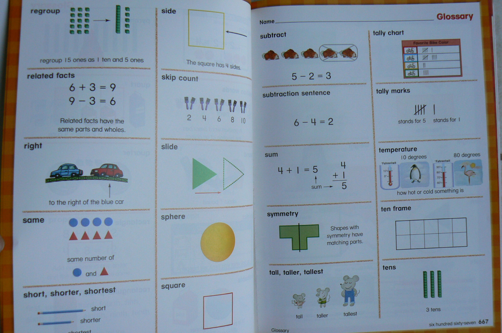Houghton Mifflin MATH 1/1st Student Resources:Glossary,Workmats,Activity Almanac