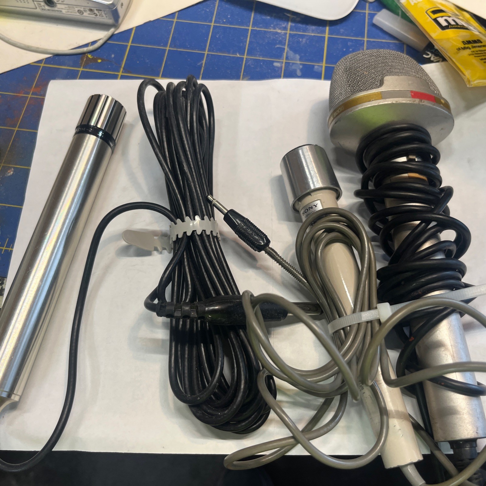 Lot Of Microphones Sansui SDM-2 Sony Cardiod F-98 Realistic 33-919A  Vintage