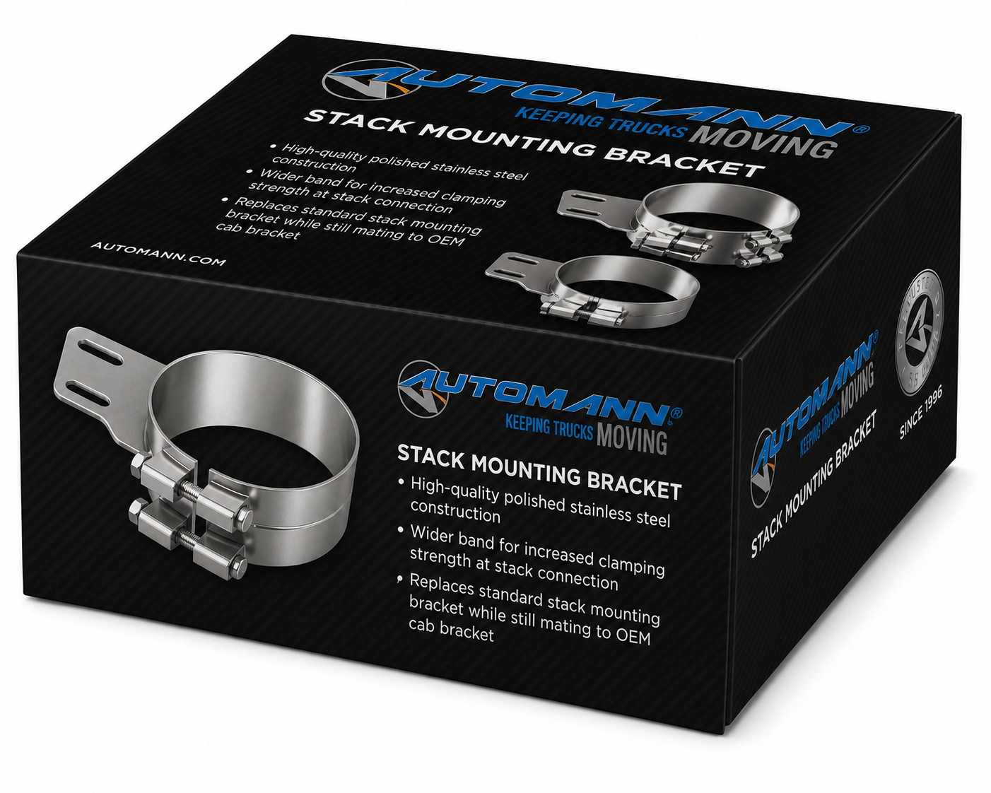 Stack Mounting Bracket 7in Compatible with Peterbilt Applications