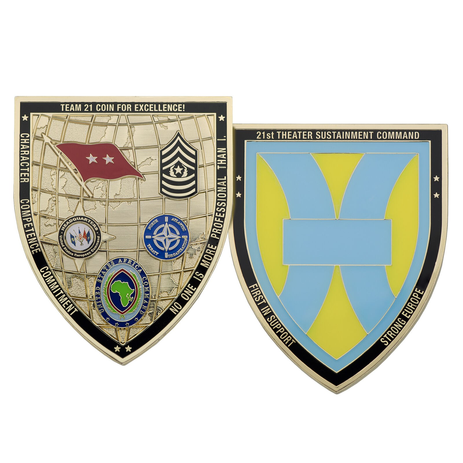 Challenge Coin U.S. ARMY 21ST THEATER SUSTAINMENT COMMAND CHALLENGE COIN