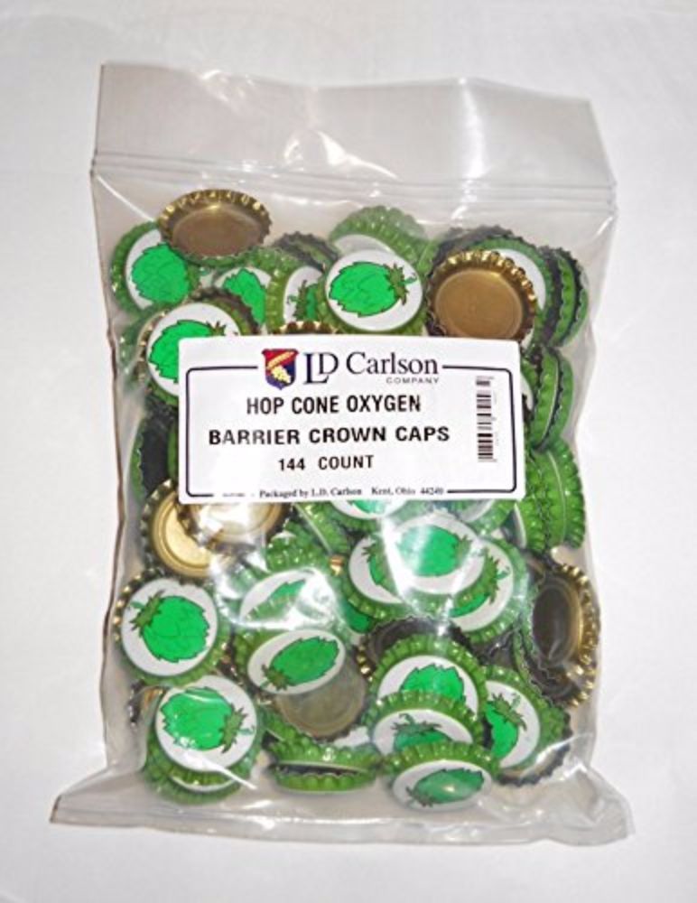 Hop Cone Beer Bottle Crown Caps 144 Count