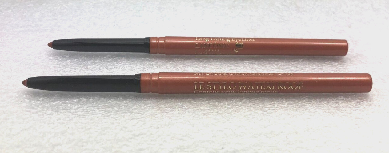 (2) LANCOME Le Stylo Waterproof Eyeliner - BRONZE FLASH -No Smudger **PLS READ