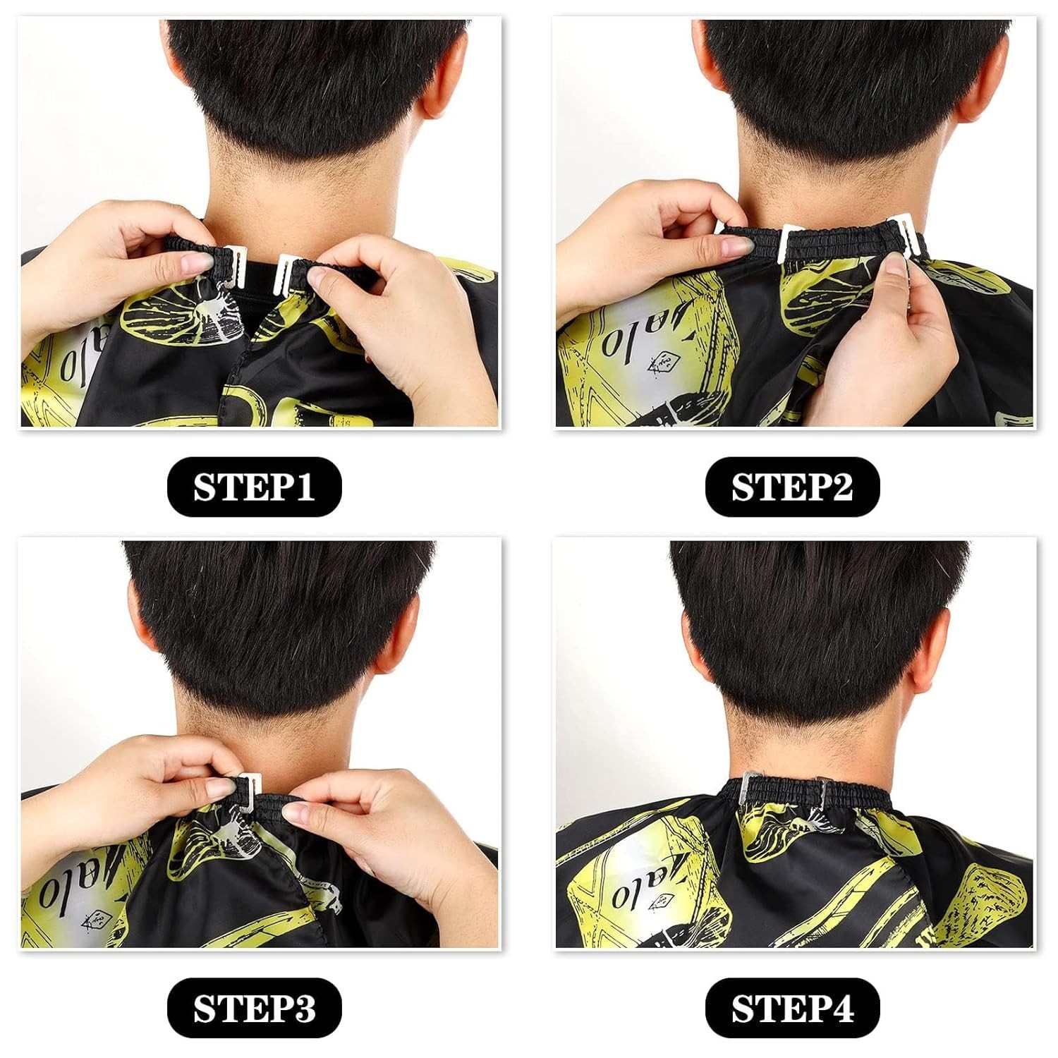 Versatile Hair Cutting Cape & Neck Duster Set – Soft Nylon, Full Body Coverage