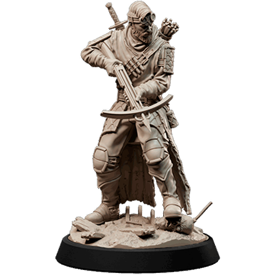 D&D Jhonny Hunter 03 28mm and 32mm Scale Mini TTRPG