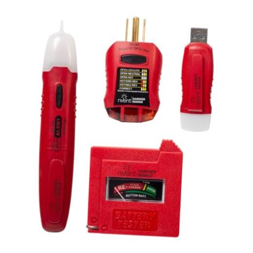 nVent  GK-5 Household Electrical Tester Kit, (4 Pieces) | Tests Voltage, GFCI