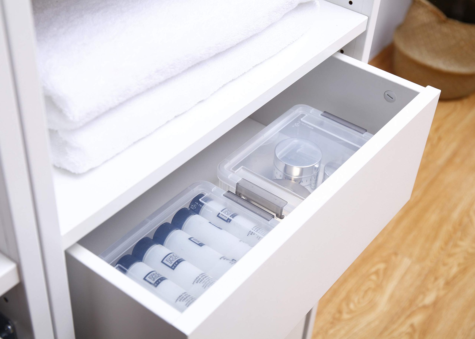 10 Pack Clear Stackable Plastic Storage Bins with Lids for Organizing
