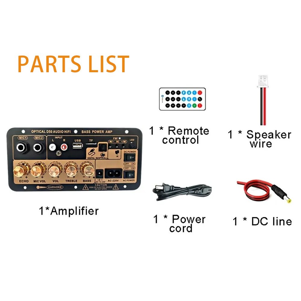 12V/24V Bluetooth Audio Amplifier Board Stereo Digital Power Amplifier