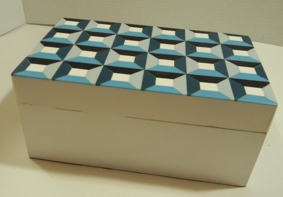 Dalton & Smith Modern Decor Box Jewelry Trinket Wood Lined NWT