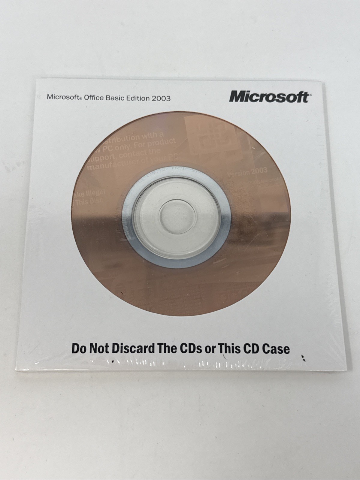 Microsoft Office Basic Edition CD-ROM with Product Key - Version 2003