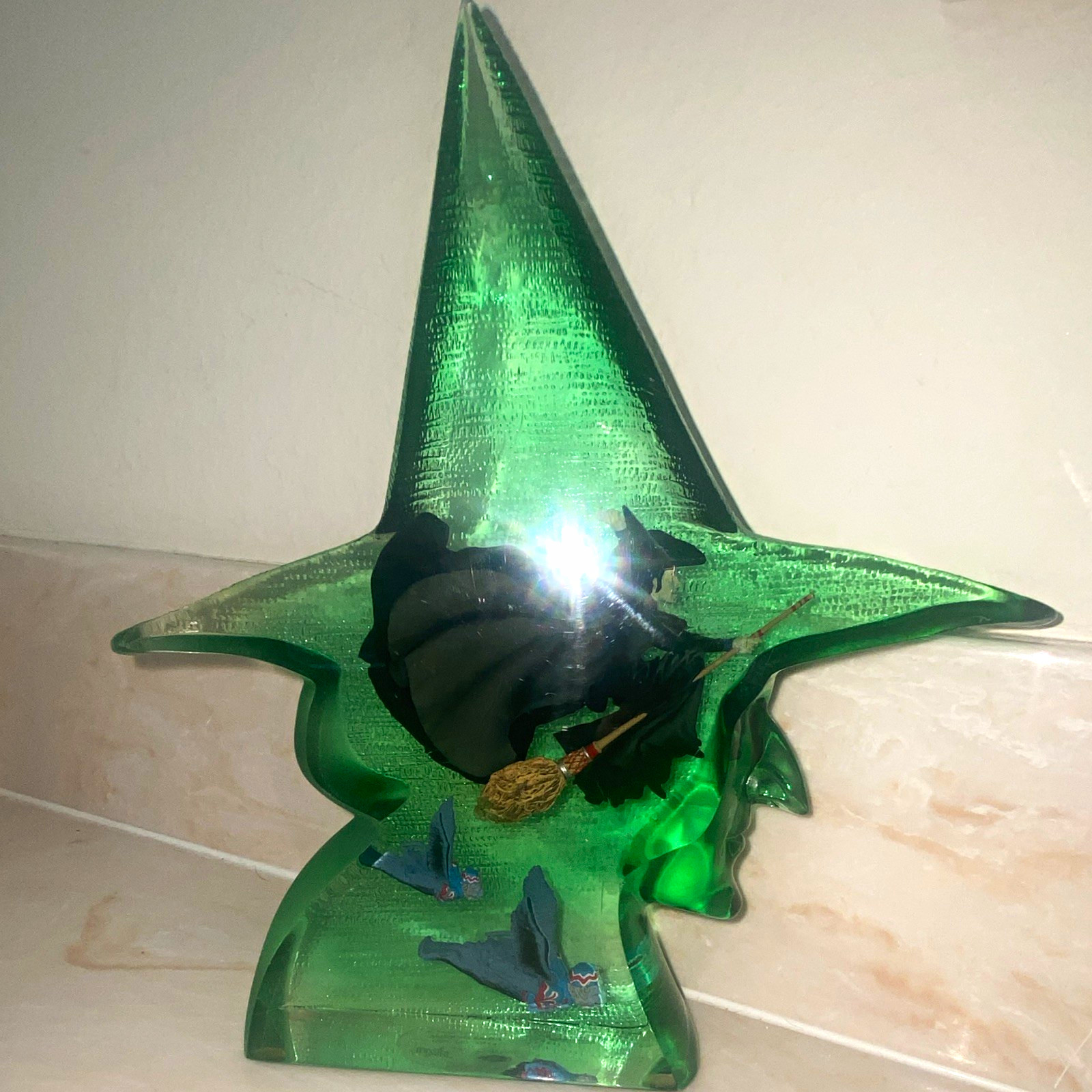 Westland Wizard of Oz Wicked Witch and Flying Monkeys Resin Sculpture