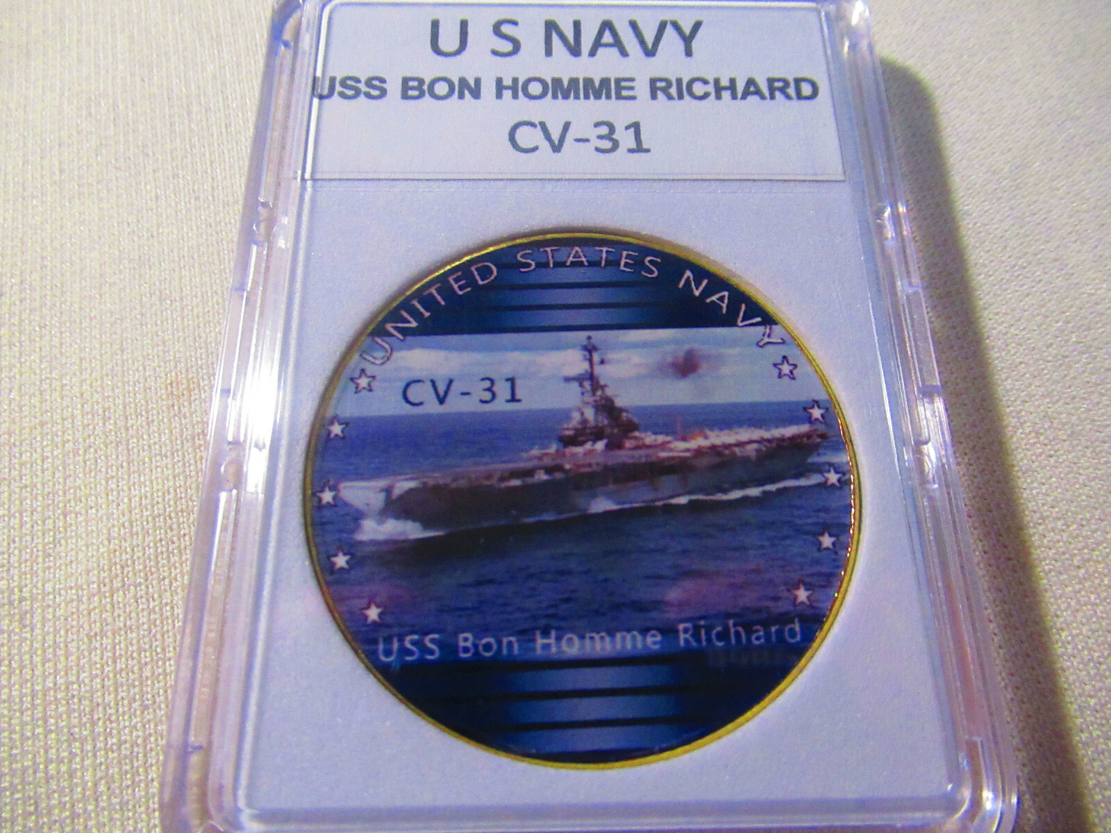 US NAVY - USS BON HOMME RICHARD CV-31 Challenge Coin