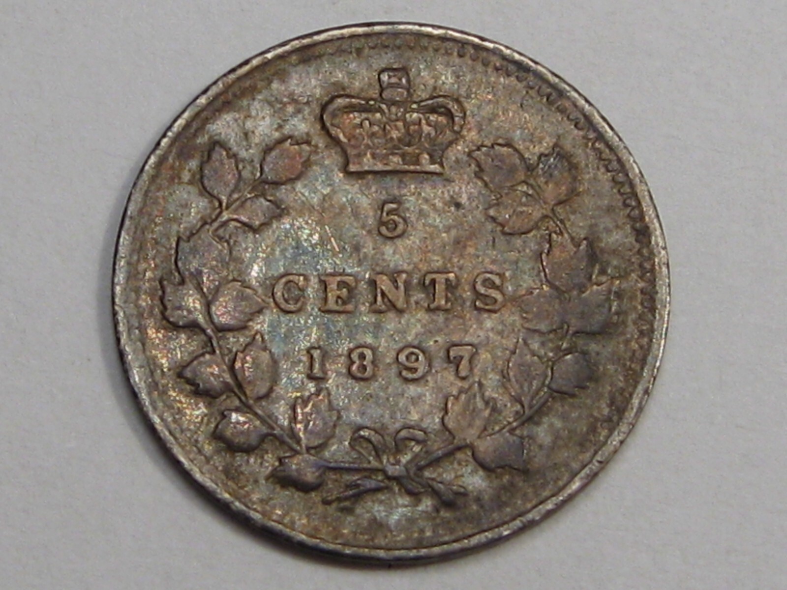 F/VF 1897 Five Cent 5¢ CANADA. #13