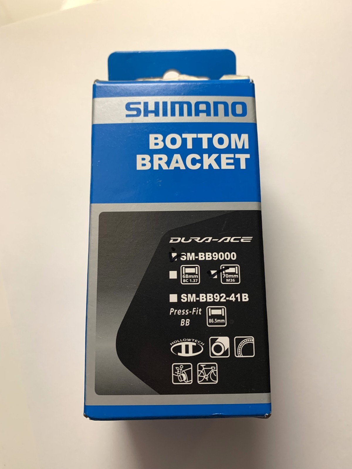 Shimano Dura Ace SM-BB9000 70mm Italian Bottom Bracket - New