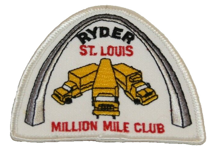 Vintage Ryder St. Louis Million Mile Club Patch Arch Missouri Trucking Semi
