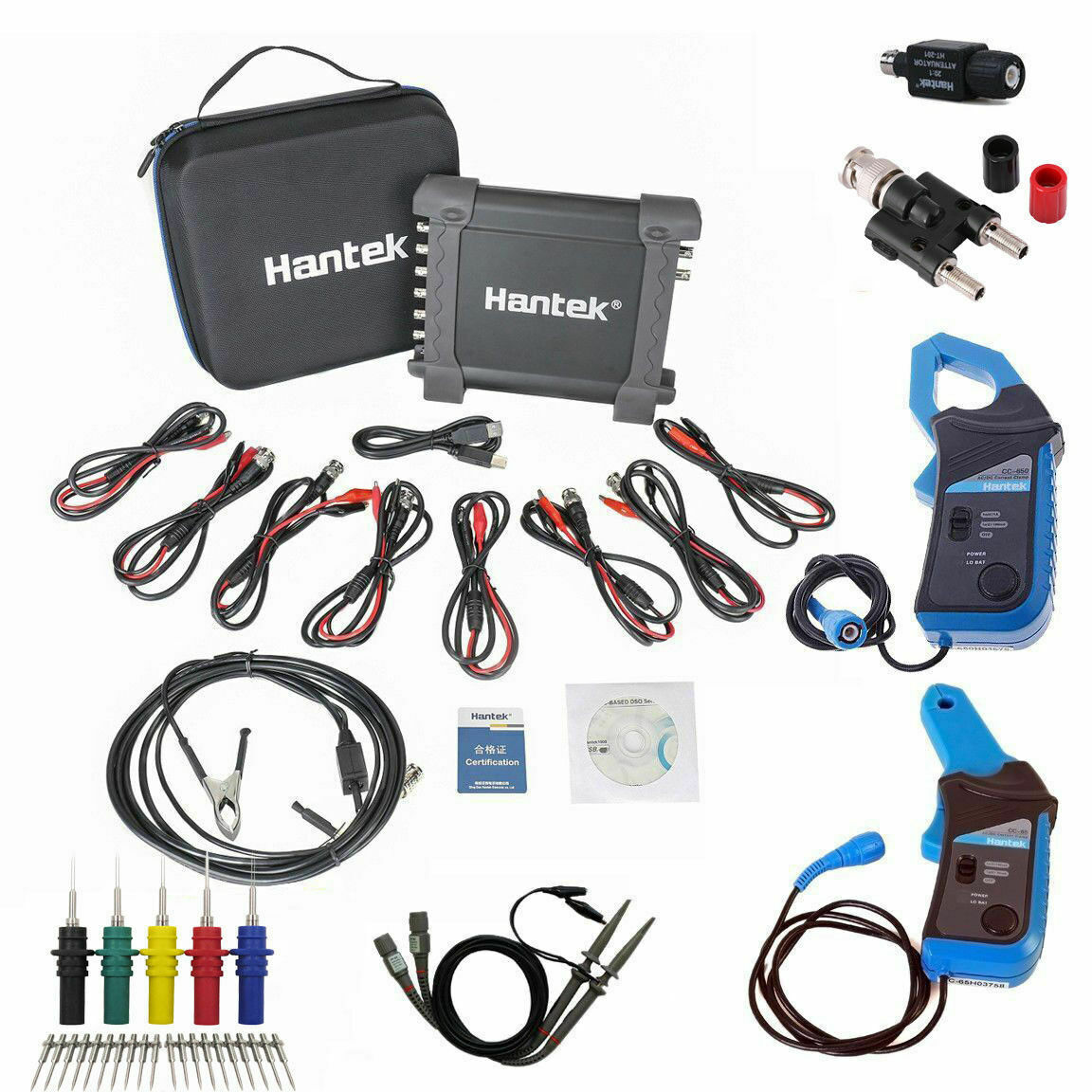 Hantek 1008C 8CH Oscilloscope PC USB Automotive DAQ Program Generator Diagnostic