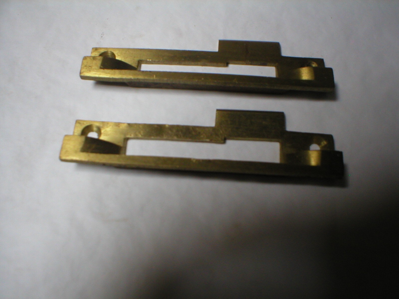 Antique Solid Brass Offset Striker Plate