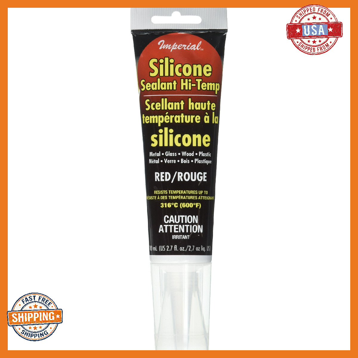 Sealant Silicone 2.7oz Red