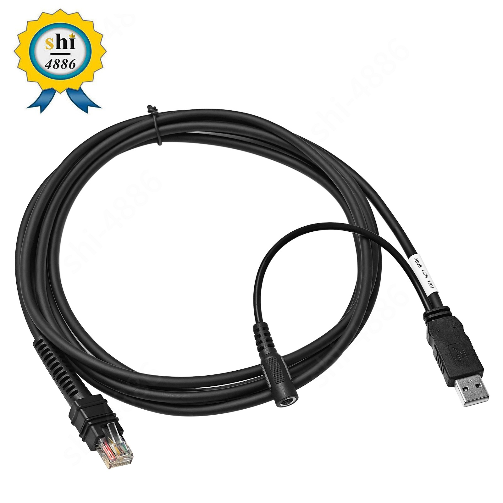 USB Power Cable 3M for Zebra DS3678 LI3608 DS3600 DS3608 DS8108 CBA-U42-S07PAR