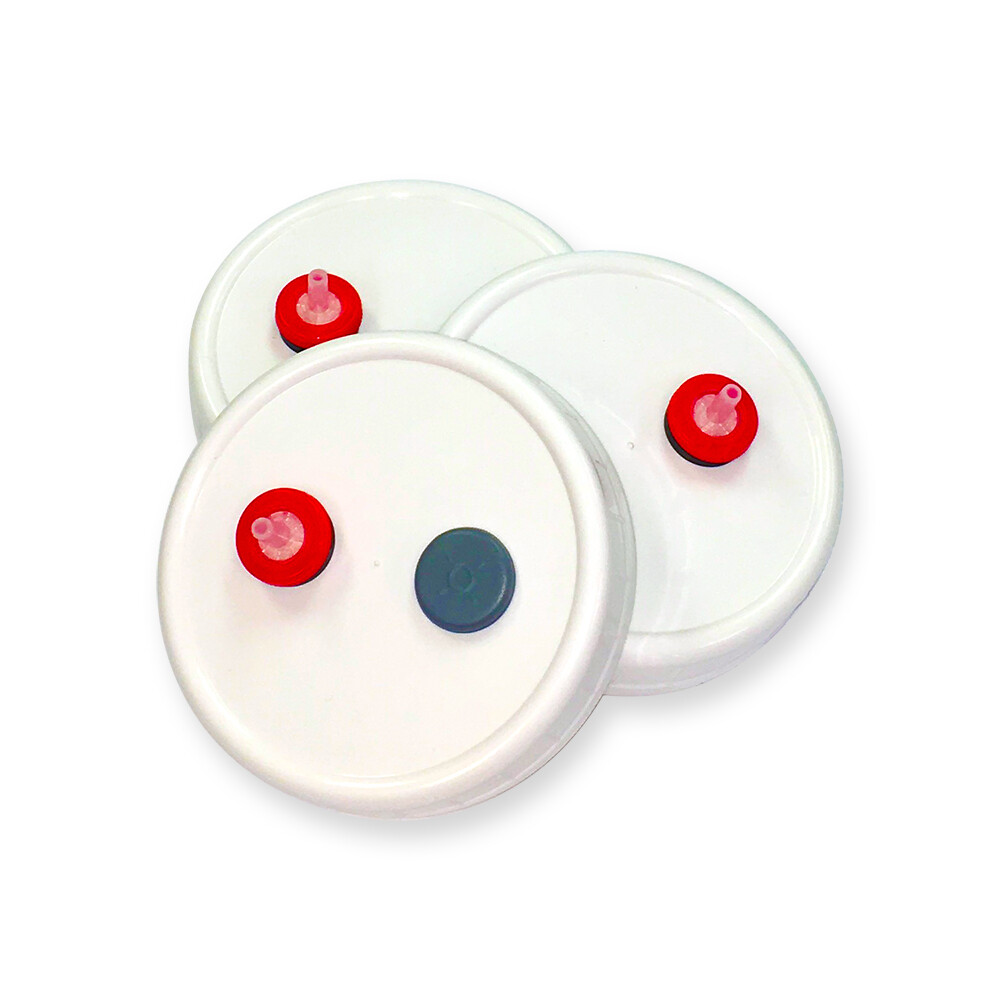 3PK Mushroom Grain Spawn Injectable Mason Jar Lid Autoclave Safe Wide Mouth Cap