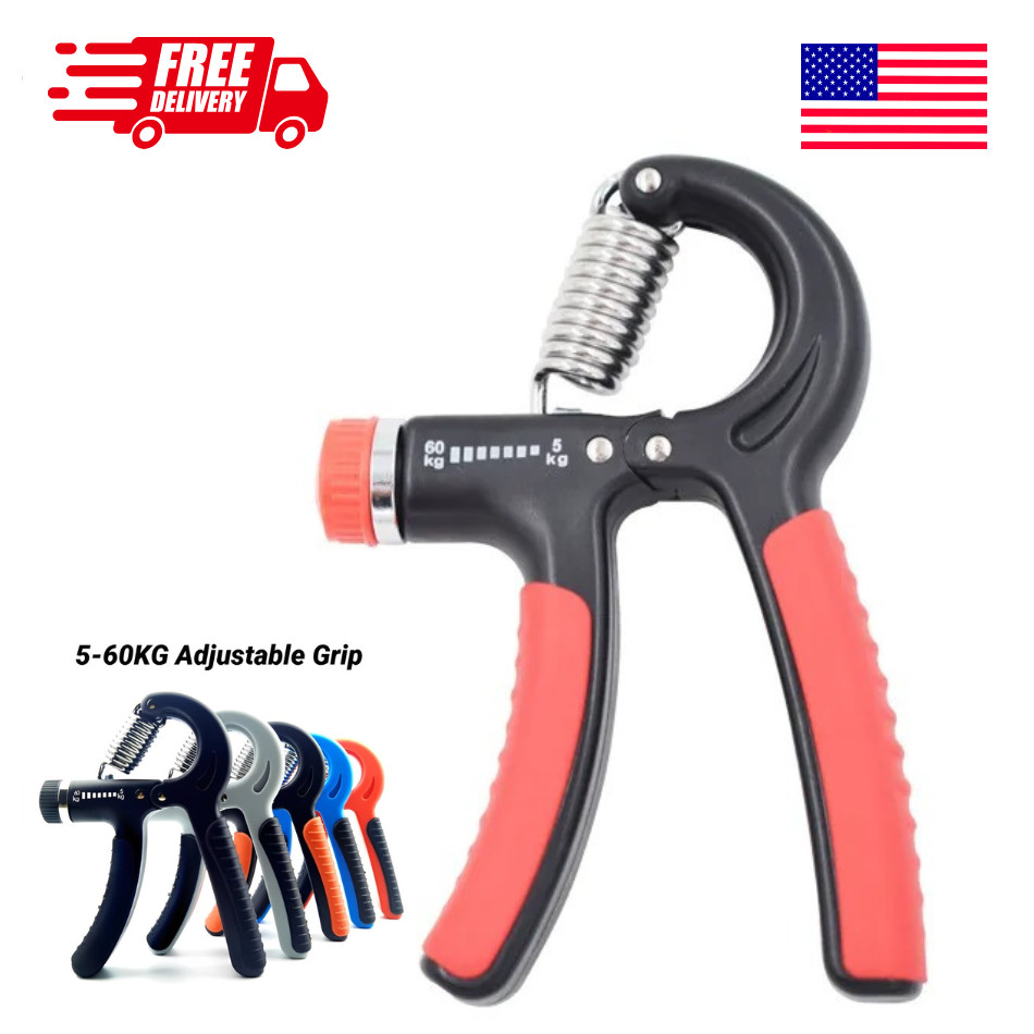 Adjustable Hand Grip Strength Trainer Forearm Exerciser Gripper Gym Fitness