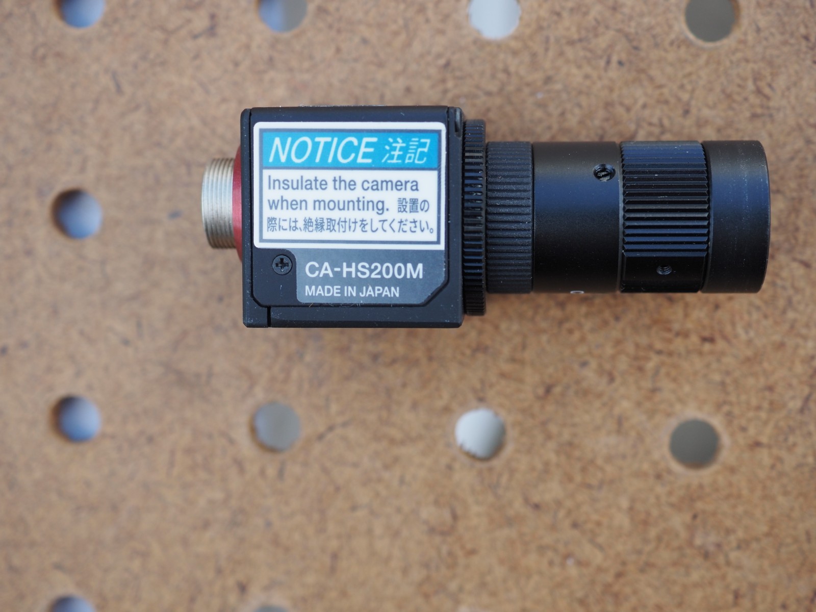 KEYENCE CA-HS200M 2MP VISION CAMERA with LENS OPEN f=25mm