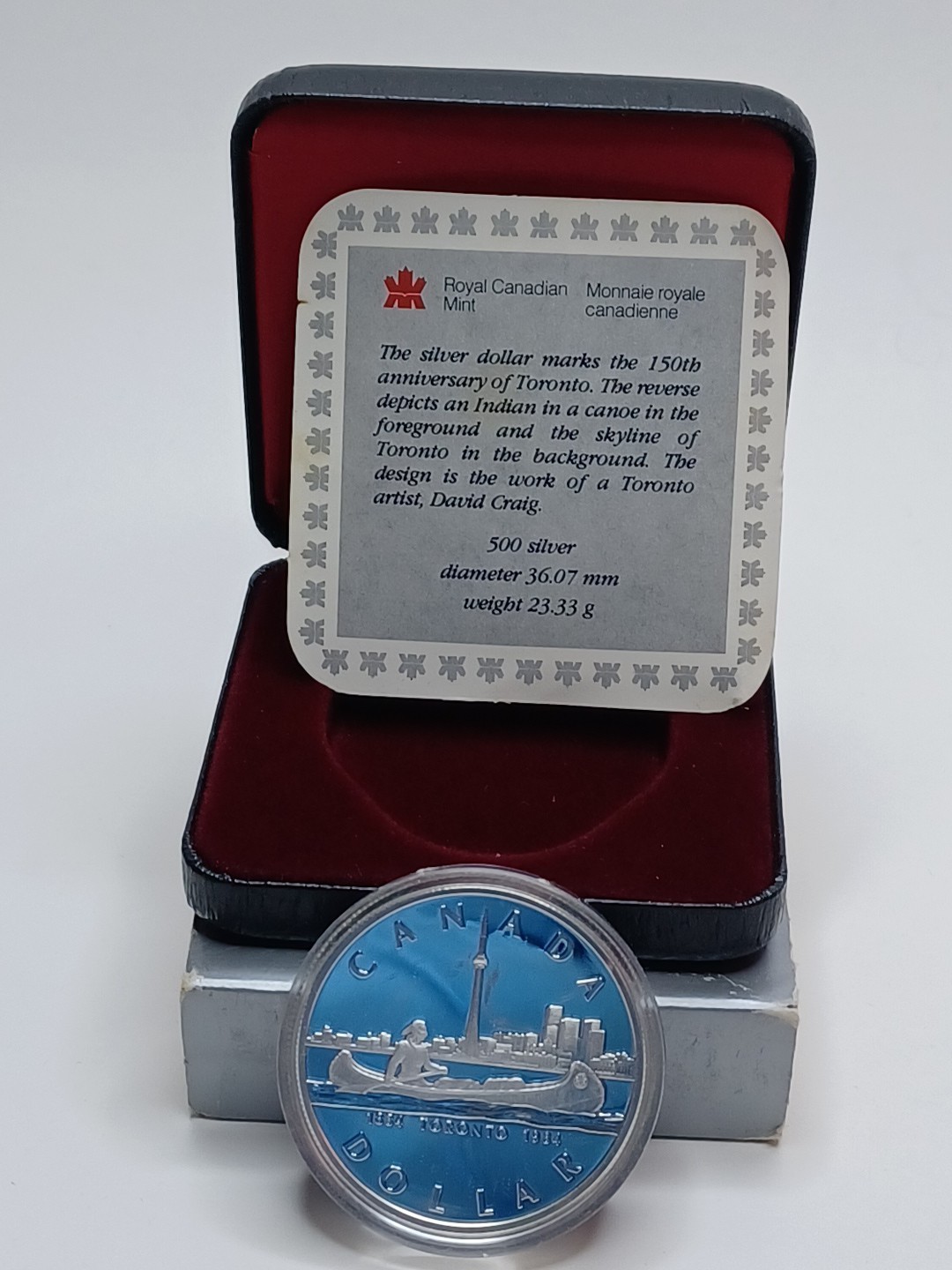 1834-1984 Canada Toronto - 150th Anniversary Proof Silver Dollar .500 Silver