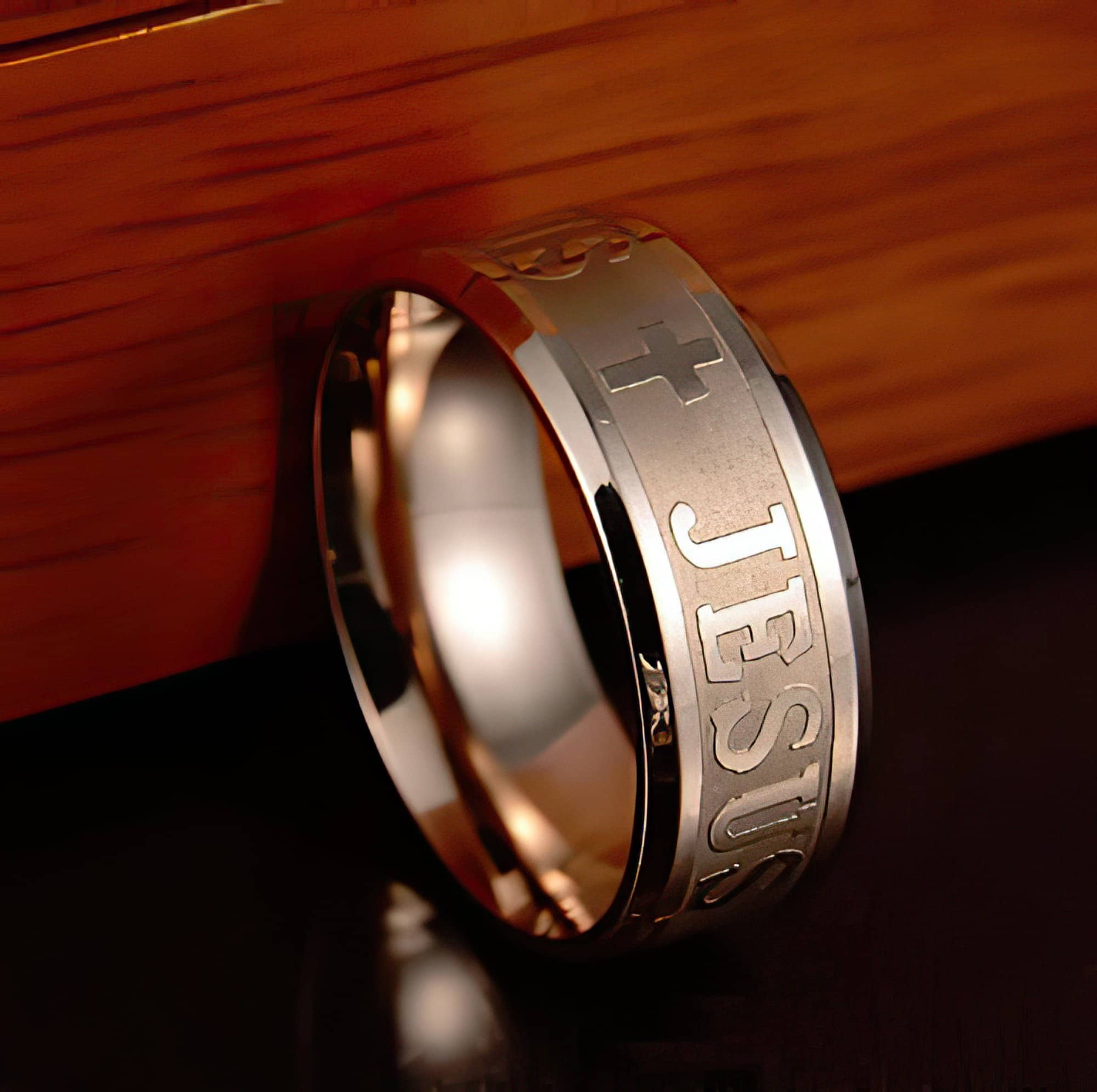 Jesus Stainless Steel Ring Christian Band 5 Styles Unisex Free USA Shipping