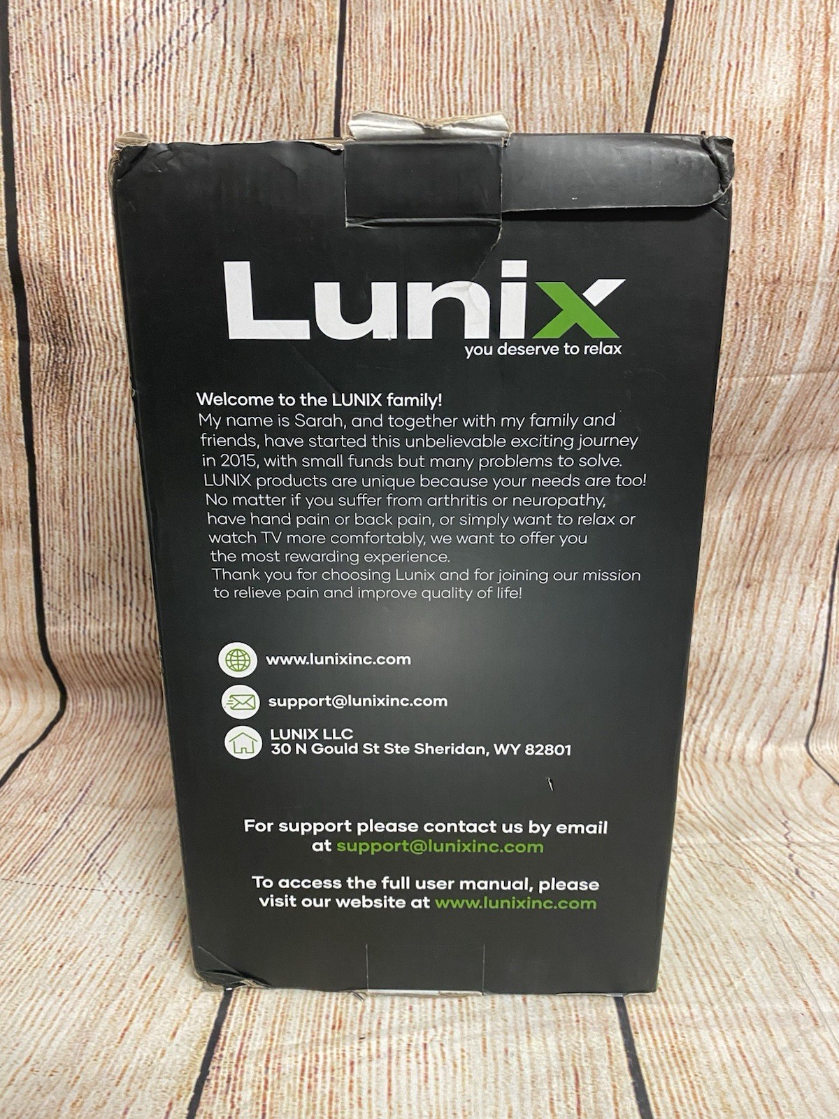 Linux Touchscreen Cordless Rechargeable Hand Massager Model LX7 Black