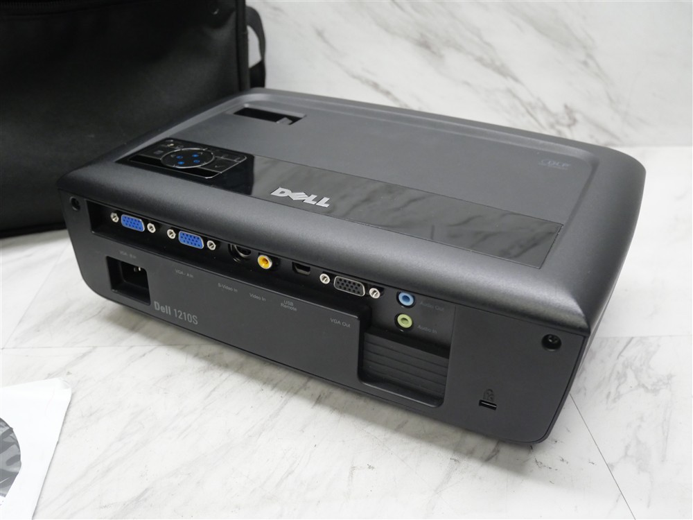 Dell 1210S Projector 340 Hours on Lamp Tested & Working - Includes Bag!