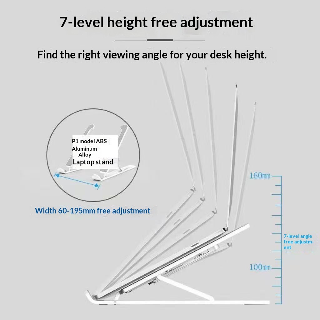 Portable Laptop Stand Adjustable Foldable Notebook Tablet Holder Computer Desk