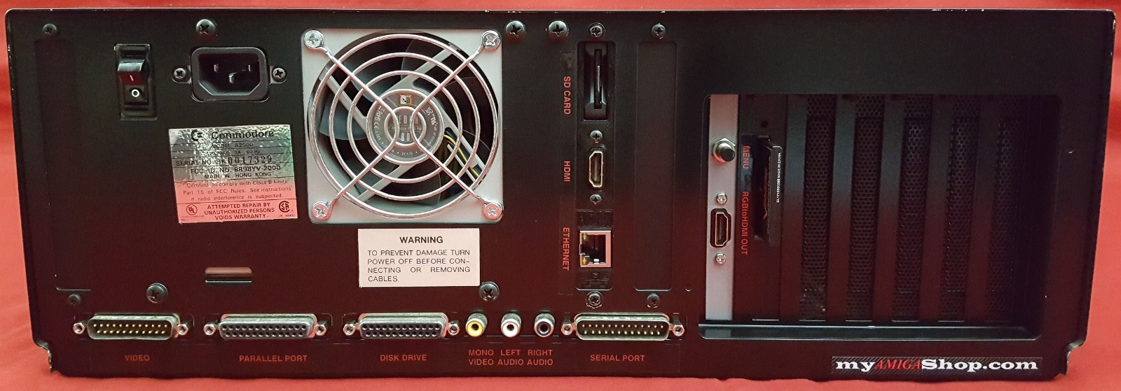 BLACK Vampirized Commodore Amiga 2000 A2000 Desktop Computer 68080@85mhz Vampire