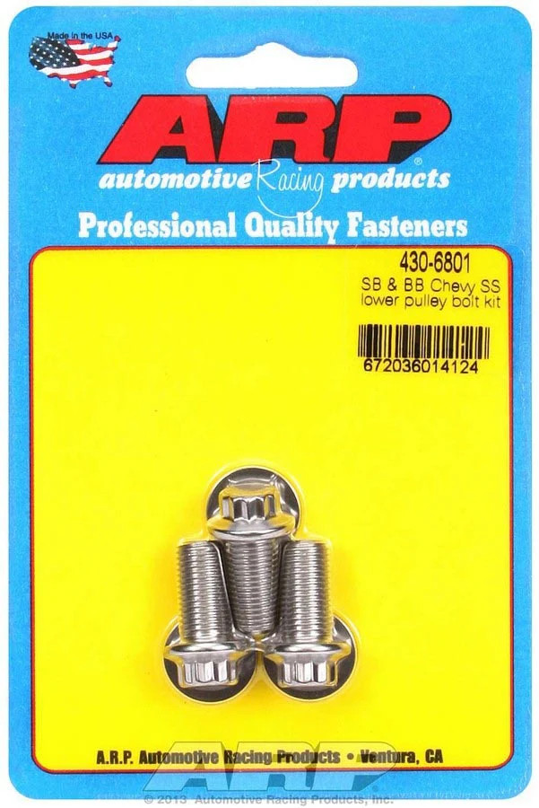ARP 430-6801 fits Chevy S/S Lower Pulley Bolt Kit