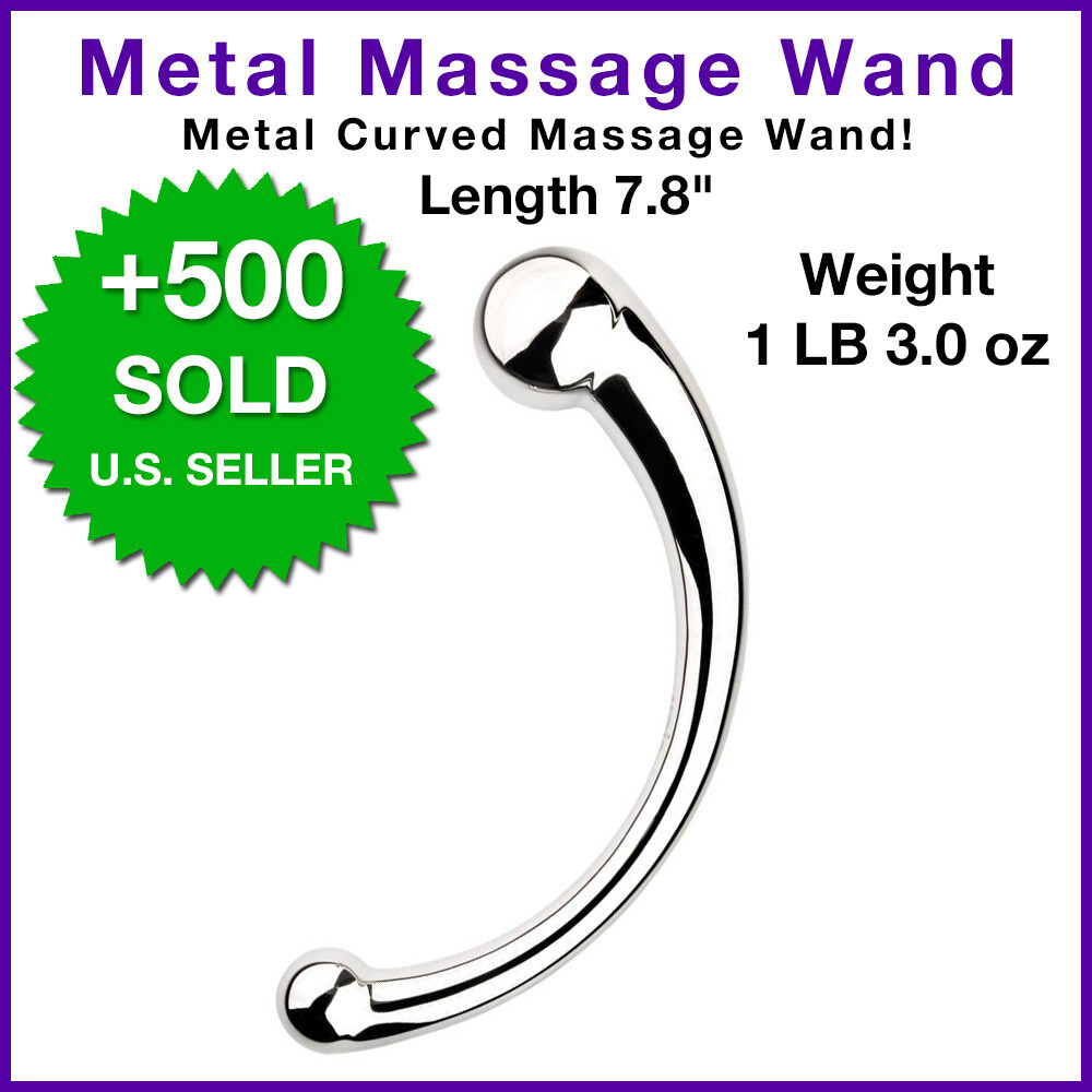 Metal Heavy Duty Curved Back Full Body Trigger Points Pain Relief Massage Wand