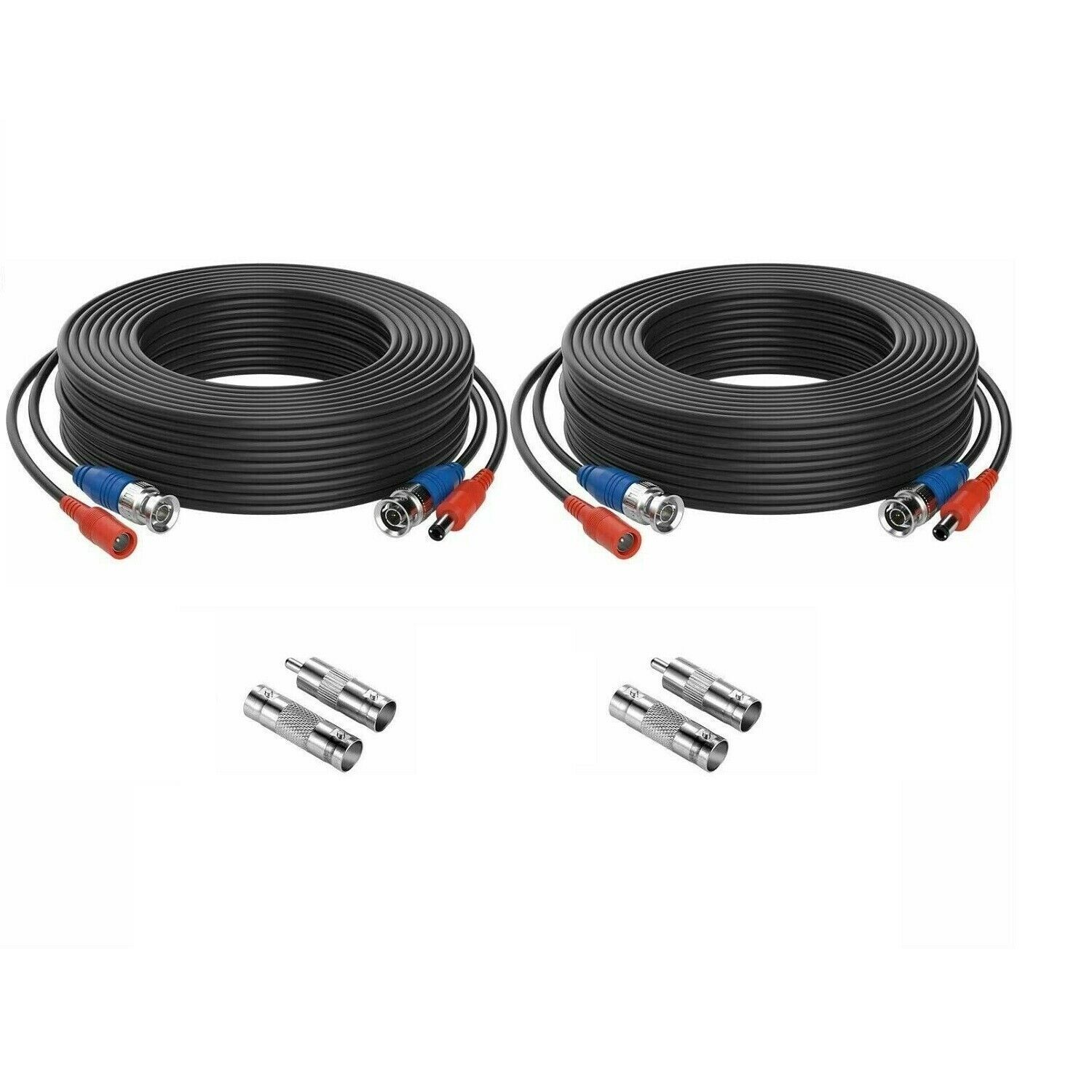 ZOSI 2X 60FT 18M BNC Cable CoopeR Power for 4K CCTV Camera DVR Security System