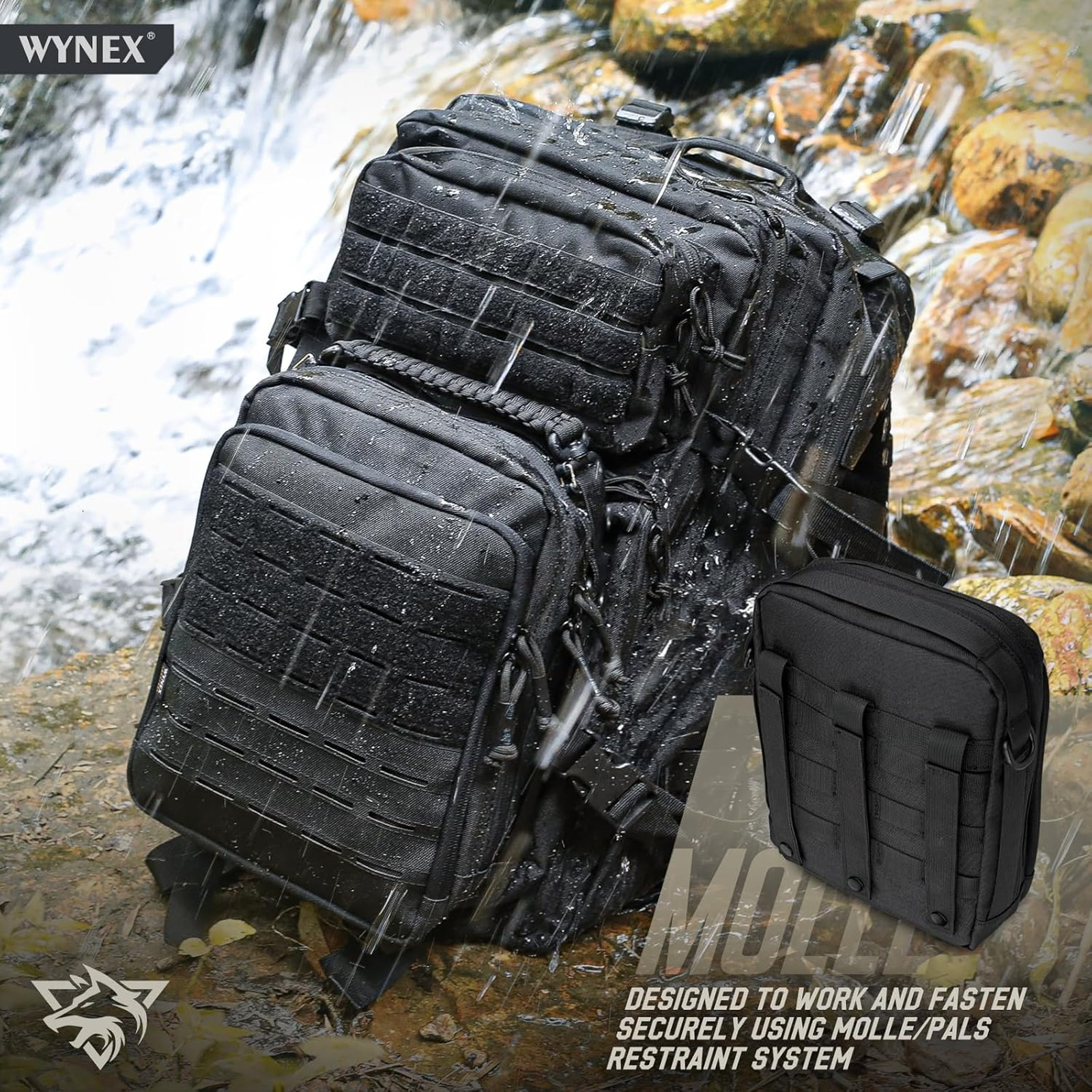 Tactical Molle Admin Pouch Nylon Utility Organizer with Large Capacity and