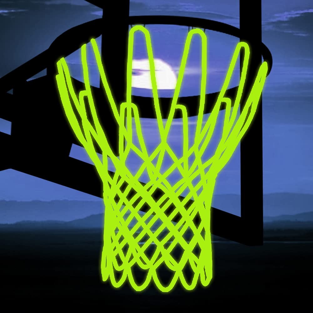 NEIJIANG Glow Basketball Net, Nightlight 20 inches (length), Green