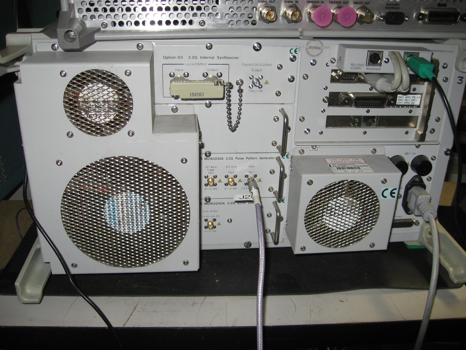 Anritsu MP1632A DATA Analyzer & Pattern generator MU163220 & 3.2GHz Synthesizer