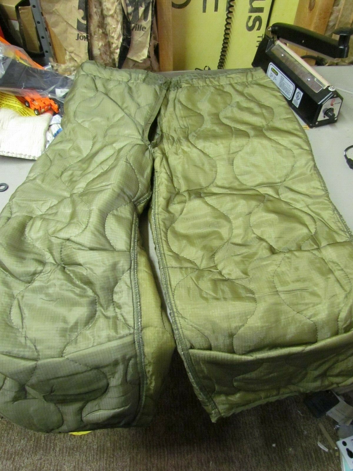 New Old Stock Cold Weather Trouser Liner, Medium/ Short/ Reg  8415-00-782-2926