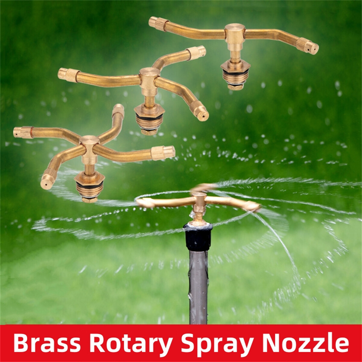 2/3/4 Arm Automatic Rotary Sprayer 360 Degree Rotation Irrigation Sprinkler Head