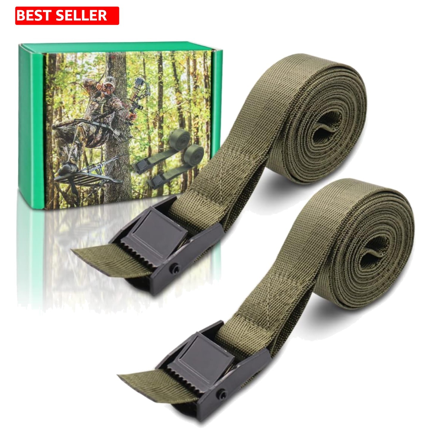 Adjustable Tree Stand Stabilizer Straps - Perfect for Hunters & Outdoorsmen