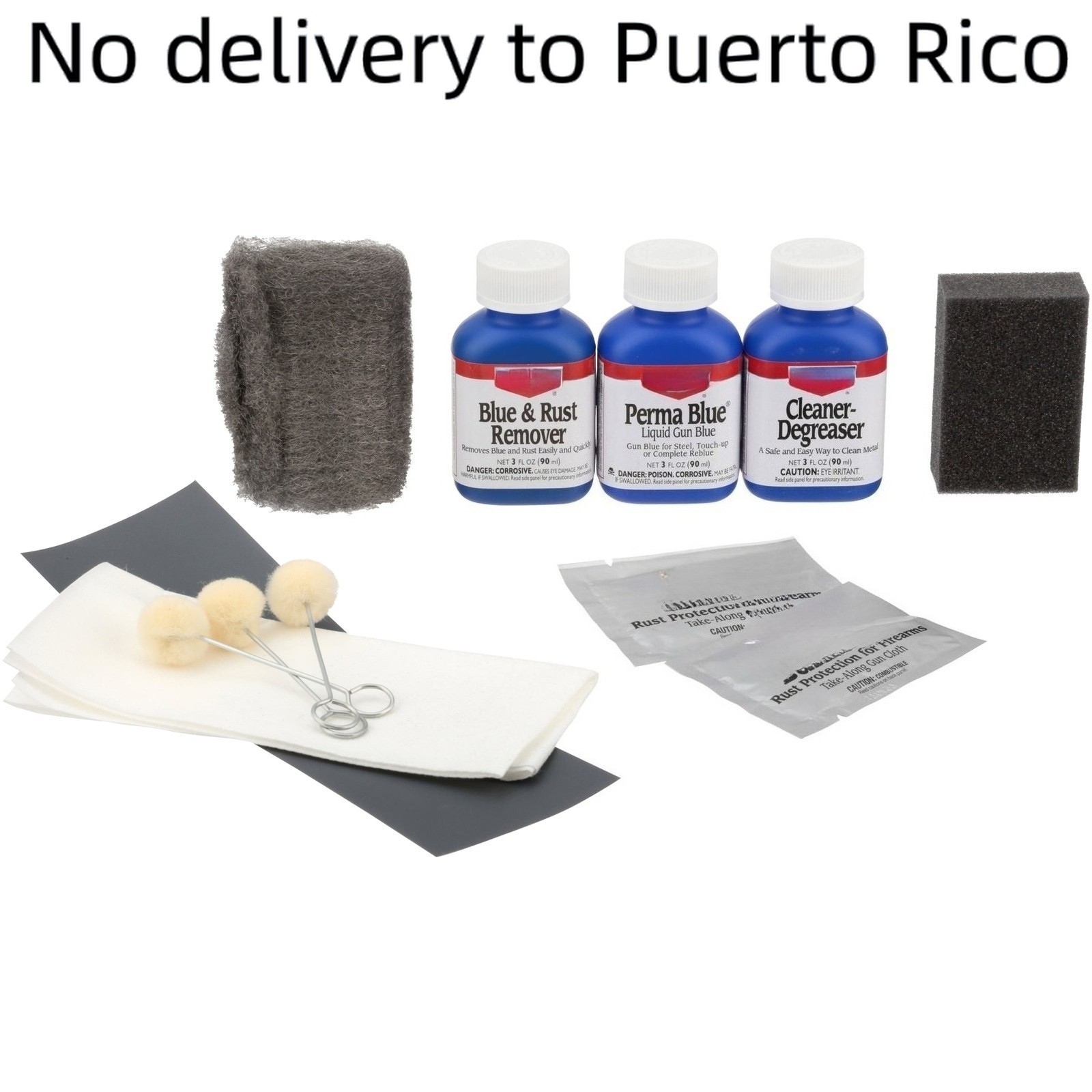 Casey Perma-Blue Kit 8pc - Bluing, Cleaner & Rust Remover