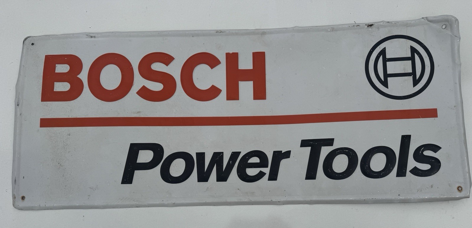 BOSCH POWER TOOLS Aluminum Sign 15” x 36in - Mancave Garage Shop Vintage 15%off