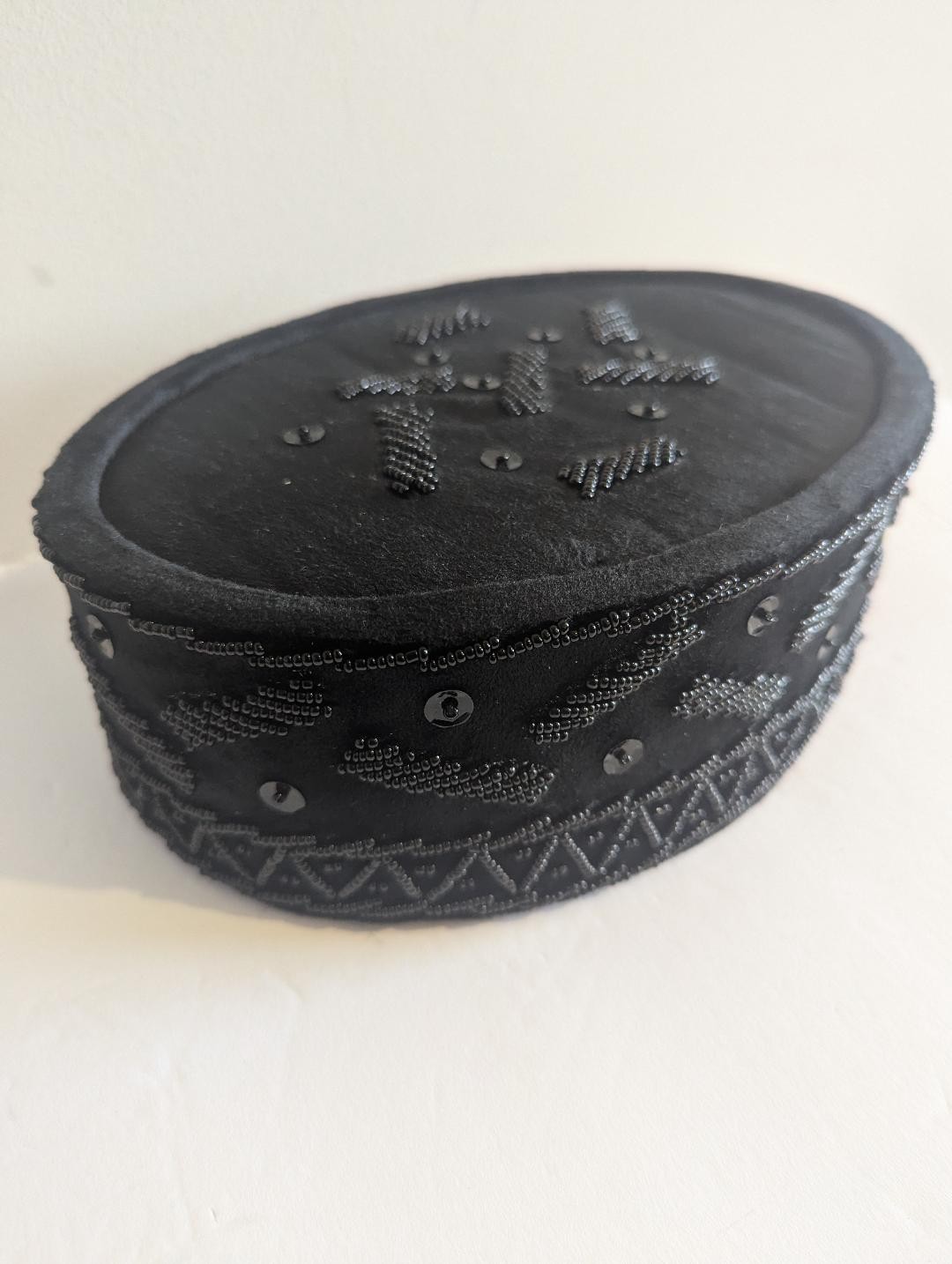 African (Nigerian) Velvet Hat (black)