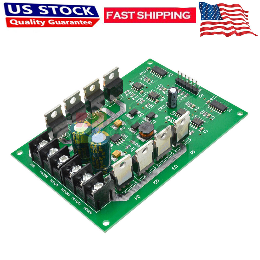 3V-36V Dual Motor Driver Board Module H-Bridge DC MOSFET IRF3205 15A Peak 30A US