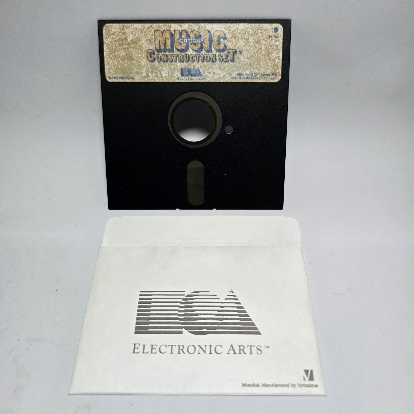 Music Construction Set EA Atari 400 800 XL 48K Software Disk Untested